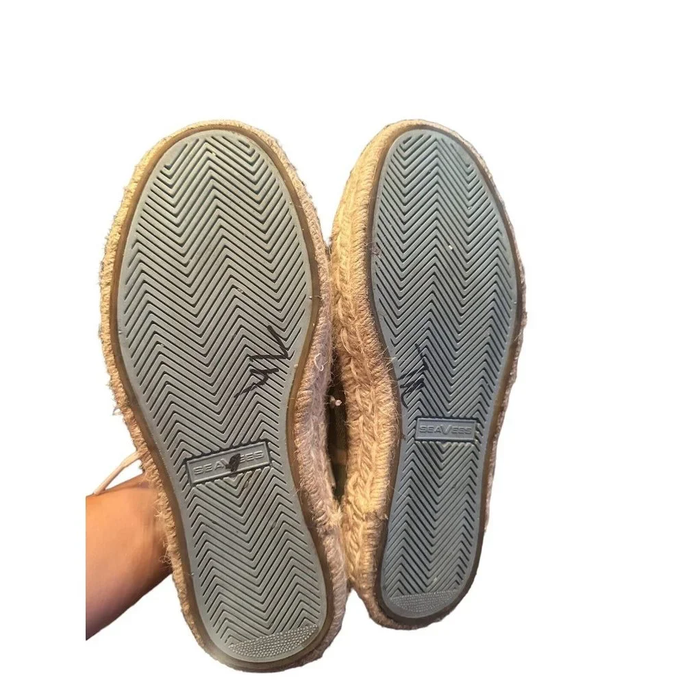 SeaVees Coronado Espadrille Distressed Twill Women’s Shoes Khaki camouflage US 7